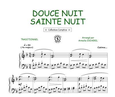 Belle nuit sainte nuit: (Arr. Patrice Bourgès): Klavier, Gesang, Gitarre (Songbooks)