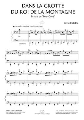 Edvard Grieg: Dans la Grotte du Roi de la Montagne: Klavier vierhändig