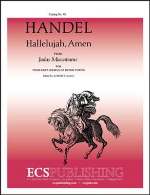 Georg Friedrich Händel: Judas Maccabaeus: Hallelujah, Amen: (Arr. Henry Clough-Leighter): Gemischter Chor mit Ensemble