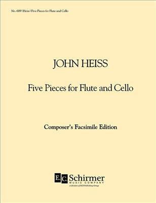 John Heiss: Five Pieces for Flute and Cello: Flöte mit Begleitung