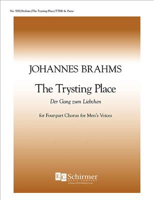 Johannes Brahms: The Trysting Place: (Arr. A. T. Davison): Männerchor mit Klavier/Orgel