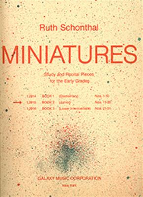 Ruth E. Schonthal: Miniatures, Book 2: Klavier Solo