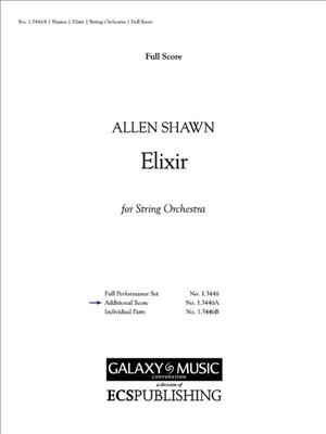 Allen Shawn: Elixir: Streichorchester
