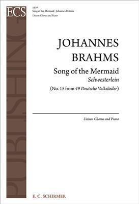 Johannes Brahms: Song of the Mermaid: (Arr. A. T. Davison): Gemischter Chor mit Klavier/Orgel