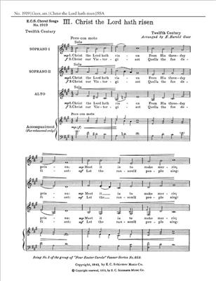 Christ the Lord Hath Risen: (Arr. Victoria Glaser): Frauenchor A cappella