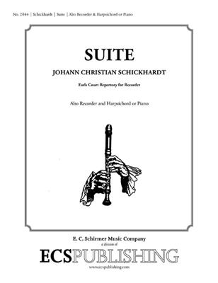 Johann Christian Schickhardt: Suite: Altblockflöte mit Begleitung