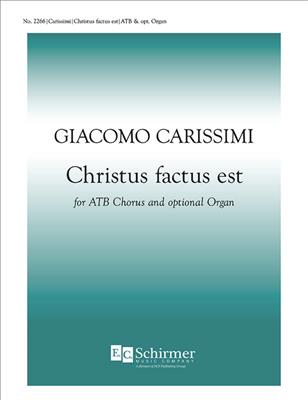 Giacomo Carissimi: Christus Factus Est: Gemischter Chor mit Begleitung
