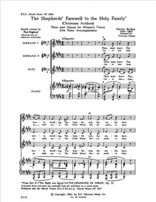 Hector Berlioz: L'Enfance du Christ: (Arr. Arthur S. Talmadge): Frauenchor mit Klavier/Orgel