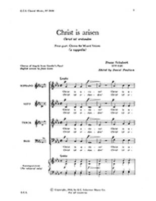 Franz Schubert: Christ Is arisen: Gemischter Chor mit Begleitung