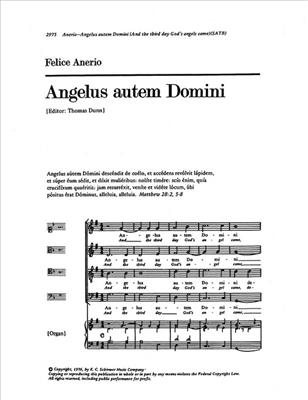 Felice Anerio: Angelus autem Domini: Gemischter Chor mit Begleitung