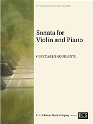 Giancarlo Aquilanti: Sonata for Violin and Piano: Violine mit Begleitung