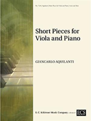 Giancarlo Aquilanti: Short Pieces for Viola and Piano: Viola mit Begleitung