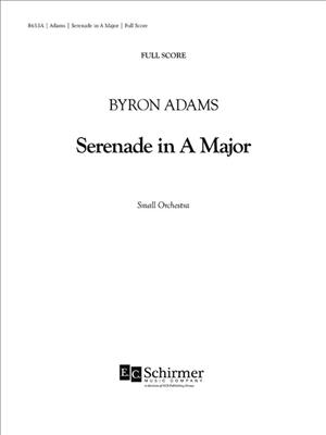 Byron Adams: Serenade in A Major: Orchester