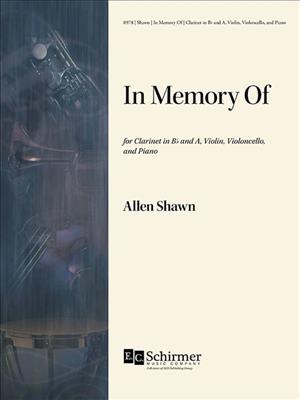 Allen Shawn: In Memory Of: Kammerensemble