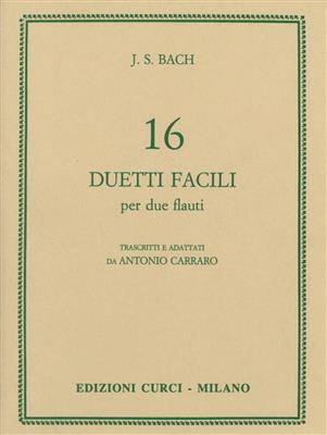 Johann Sebastian Bach: 16 Duetti Facili: Flöte Duett