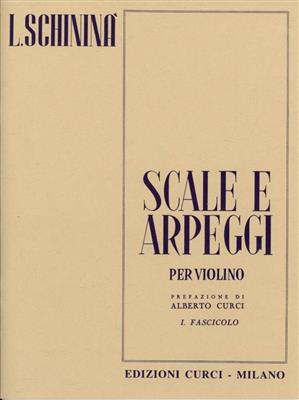 Luigi Schininà: Scale E Arpeggi Vol. 1: Violine Solo