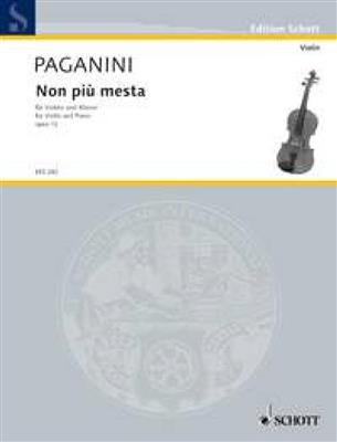 Niccolò Paganini: Non piu mesta op. 12: (Arr. Fritz Kreisler): Violine mit Begleitung