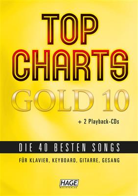 Top Charts Gold 10: Klavier, Gesang, Gitarre (Songbooks)