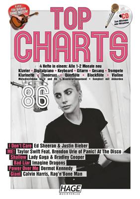 Top Charts 86 & CD: Klavier, Gesang, Gitarre (Songbooks)