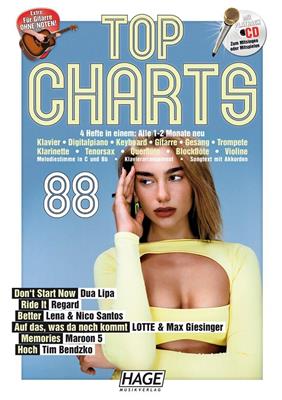 Top Charts 88: Klavier, Gesang, Gitarre (Songbooks)