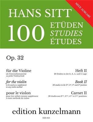 Hans Sitt: 100 Études Op.32 pour violon Vol. 2: Violine Solo