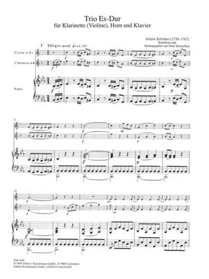 Johann Schobert: Trio Für Klarinette (Violine), Horn und Klavier: Kammerensemble