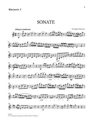 Gaetano Donizetti: Sonate Für 2 Klarinetten: Klarinette Duett