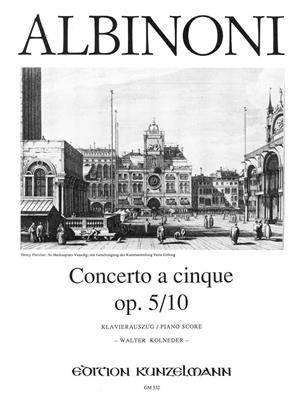 Tomaso Albinoni: Concerto A Cinque Op. 5-10: Violine mit Begleitung