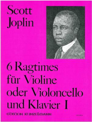 Scott Joplin: 6 Ragtimes Für Violine und Klavier - Band I: Violine mit Begleitung