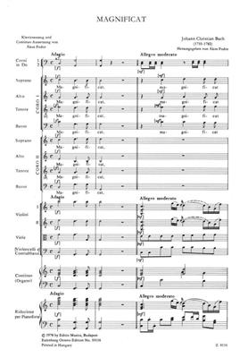 Johann Christian Bach: Magnificat: Gemischter Chor mit Ensemble