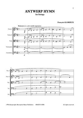 Francois Glorieux: Antwerp Hymn for String Orchestra: Streichorchester