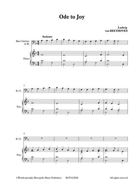 Ludwig van Beethoven: Ode to Joy: (Arr. Christa Steenhuyse-Vandevelde): Bassklarinette