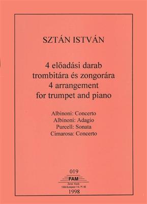 4 Arrangement for Trumpet and Piano: (Arr. Sztan Istvan): Trompete mit Begleitung