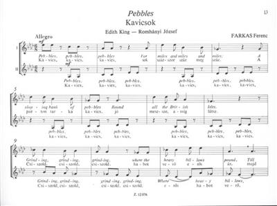 Ferenc Farkas: Pebbles: Kinderchor A cappella
