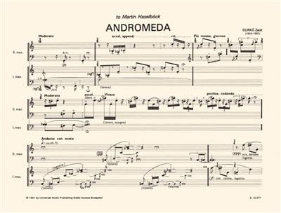 Zsolt Durkó: Andromeda: Cembalo