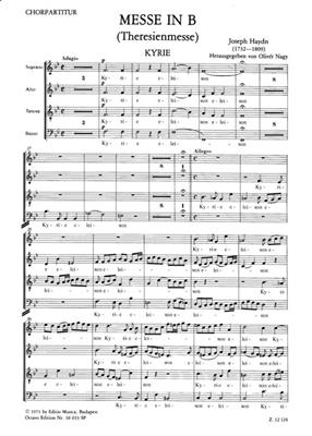 Franz Joseph Haydn: Messe in B Hob. XXII: 12: Gemischter Chor mit Begleitung