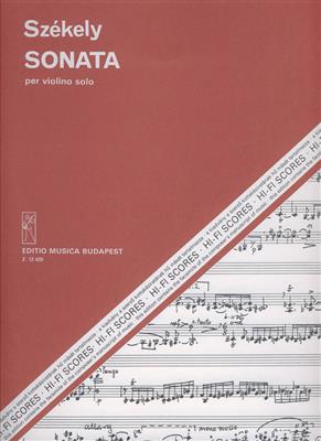 Endre Székely: Sonata per violino solo: Violine Solo