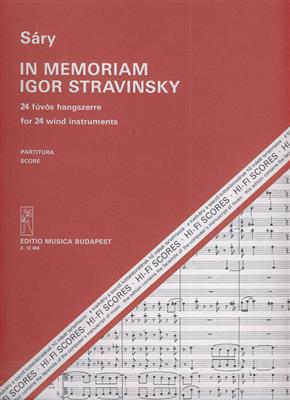 László Sáry: In memoriam Igor Stravinsky: Blasorchester