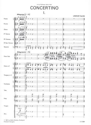 Kamilló Lendvay: Concertino: Blasorchester