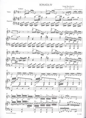 Luigi Boccherini: 6 sonate per violino e pianoforte: Violine mit Begleitung