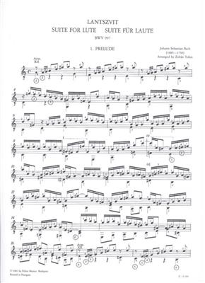 Johann Sebastian Bach: Suite für Laute, BWV 997: Gitarre Solo