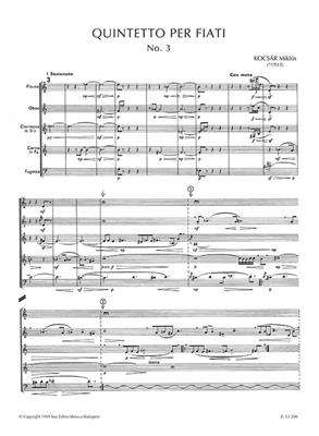 Miklós Kocsár: Wind Quintet No. 3: Blasquintett
