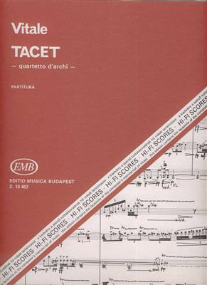 Corrado Vitale: Tacet: Streichquartett