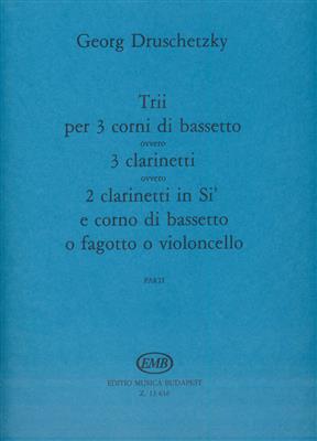 Georg Druschetzky: Trii per 3 corni di bassetto: Klarinette Ensemble