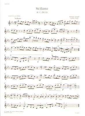 Antonio Vivaldi: Siciliano RV 256-II: Violine mit Begleitung
