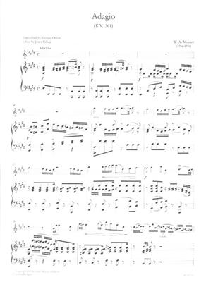 Wolfgang Amadeus Mozart: Adagio K. 261: Violine mit Begleitung