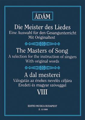 Adam Jenö: Die Meister des Liedes VIII Lieder der französisc: Gesang mit Klavier