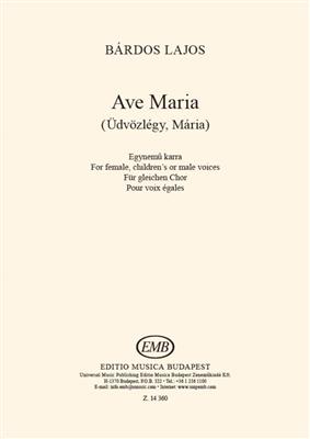 Lajos Bárdos: Ave Maria: Frauenchor A cappella