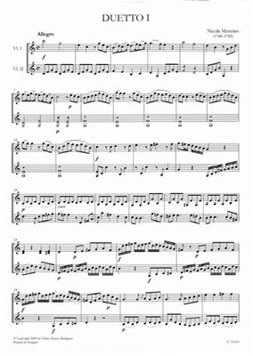 Nicola Mestrino: 3 Duetti concertanti op 3: Violin Duett