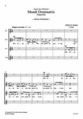 Miklós Mohay: Mundi Dominatrix - Sequentia: Frauenchor A cappella